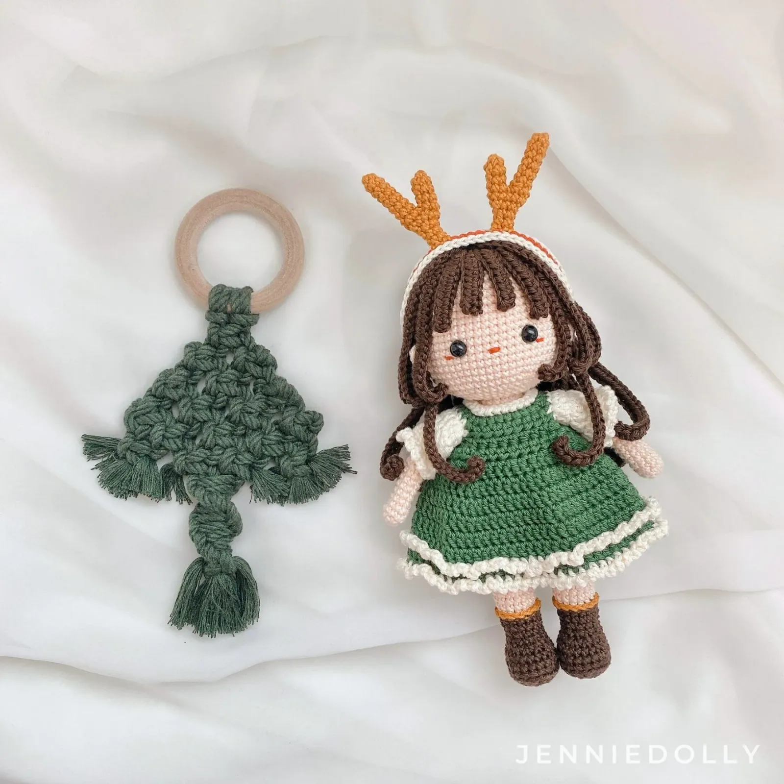 Emily Reindeer Doll amigurumi crochet pattern
