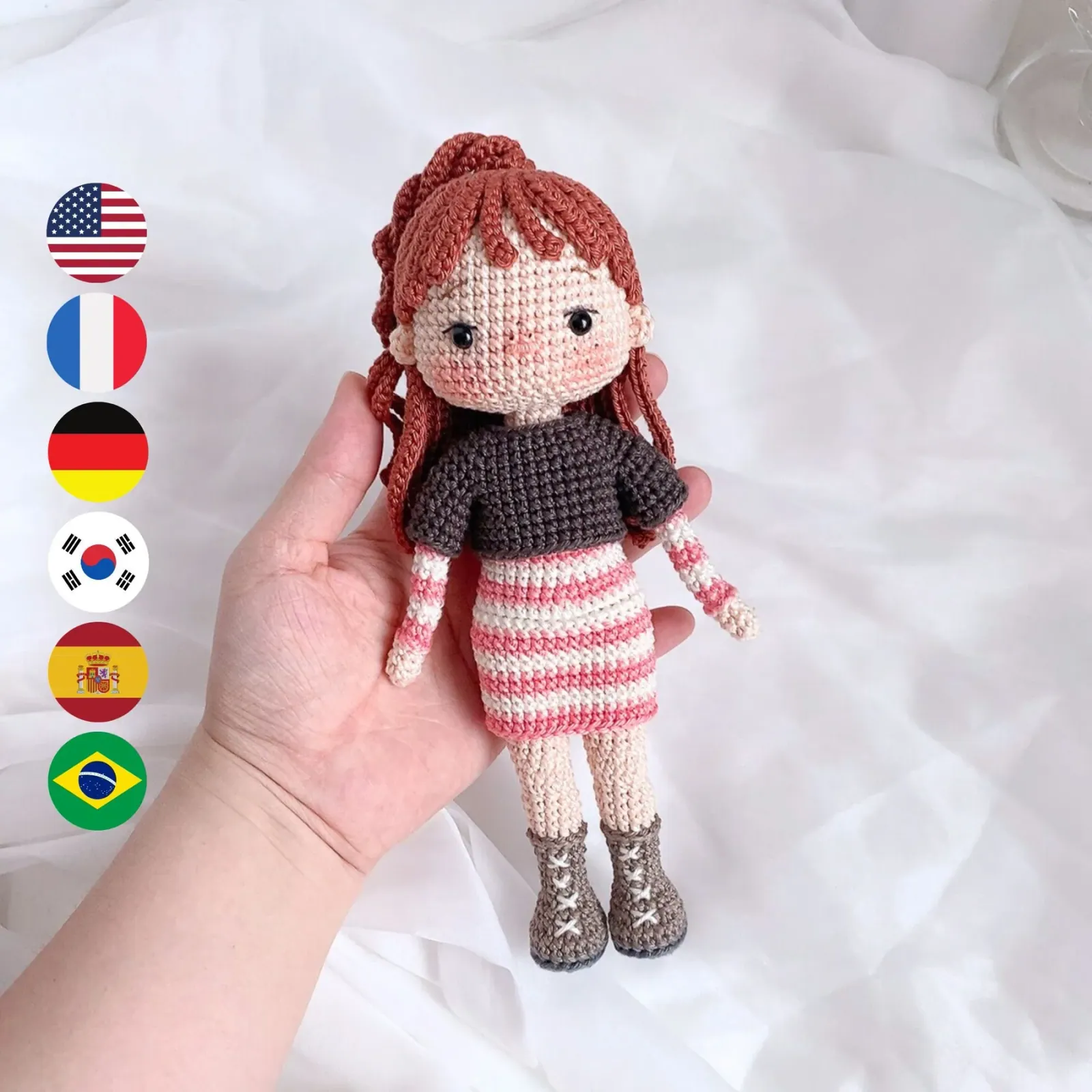 Julie Ginger Redhead amigurumi crochet pattern