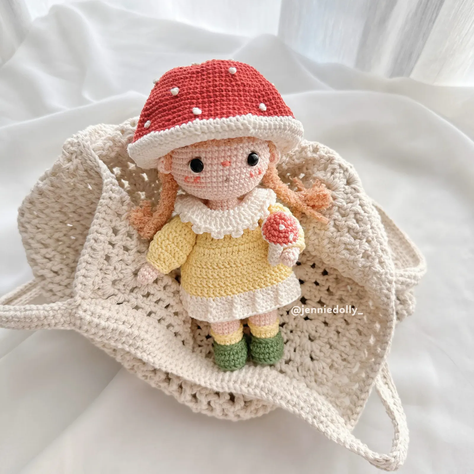 Kinoko Mushroom Doll amigurumi crochet pattern