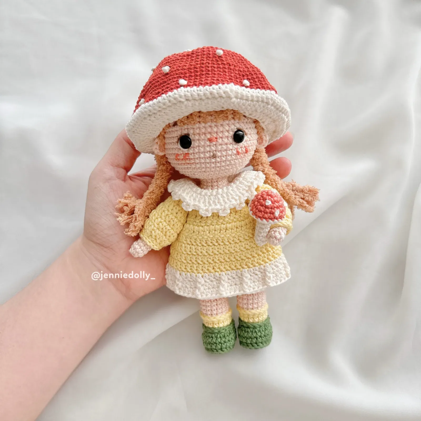 Kinoko Mushroom Doll amigurumi crochet pattern