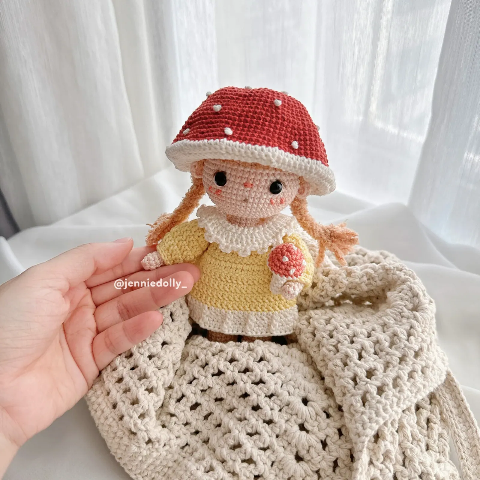 Kinoko Mushroom Doll amigurumi crochet pattern