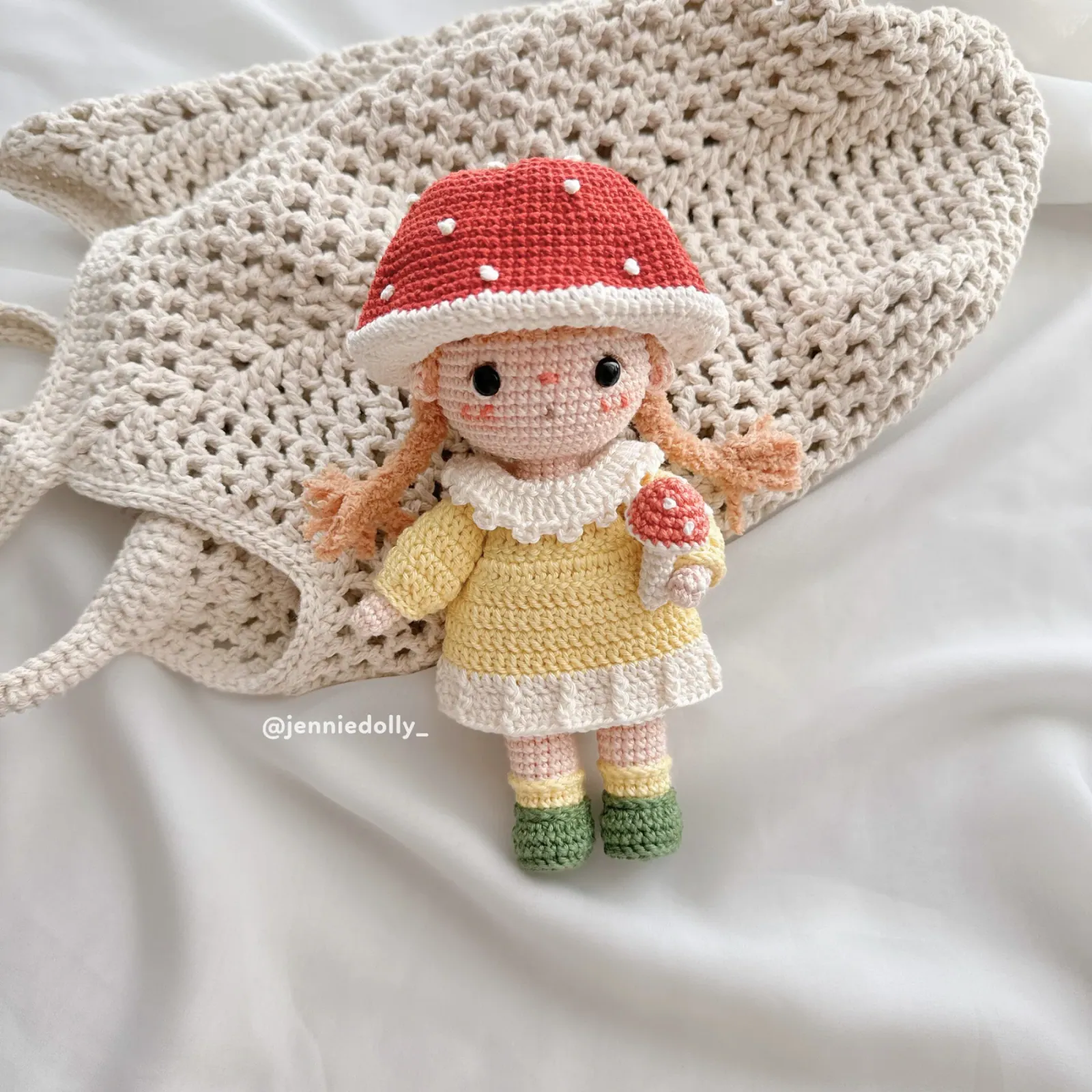 Kinoko Mushroom Doll amigurumi crochet pattern