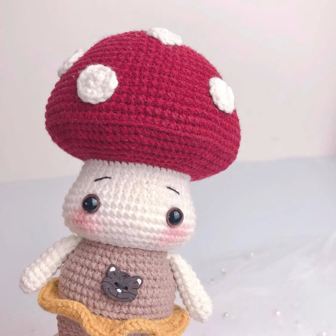 Mina The Mushroom Doll amigurumi crochet pattern