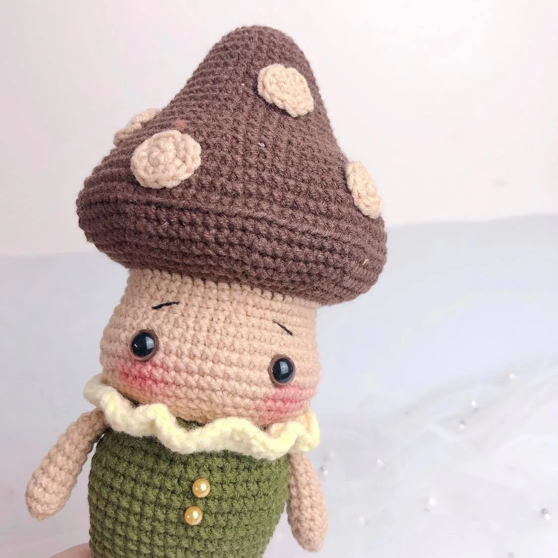 Minu The Mushroom Doll amigurumi crochet pattern