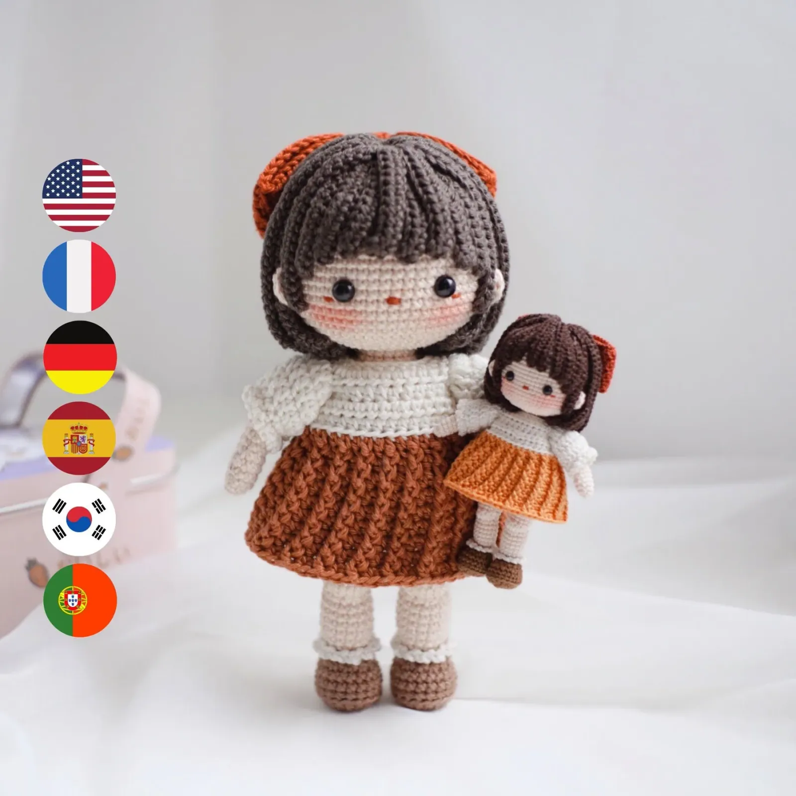 Rosie Doll amigurumi crochet pattern