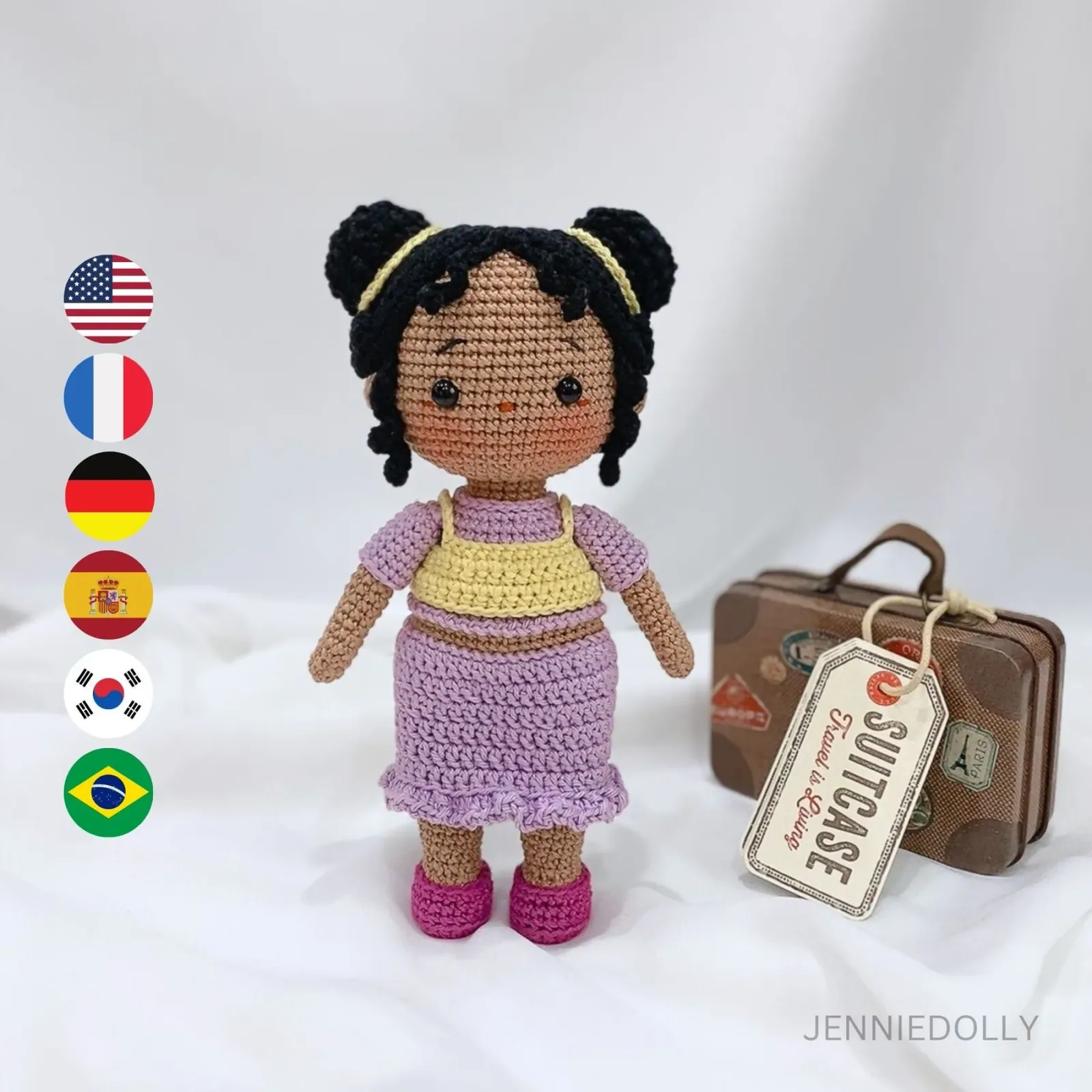 Zuri Doll amigurumi crochet pattern